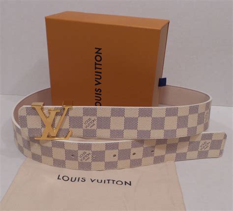 white Louis Vuitton belt men's